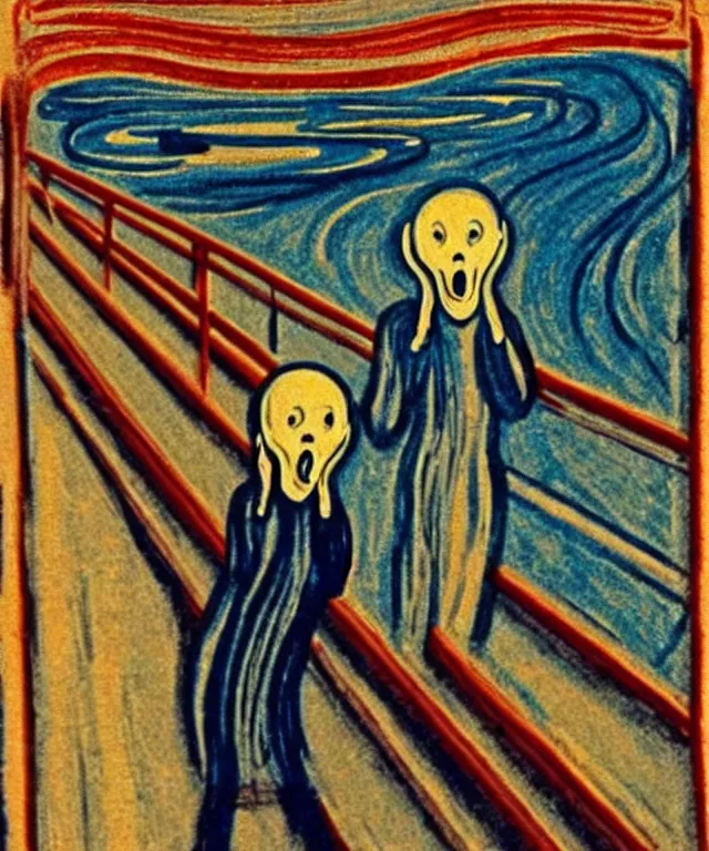 Image similar to artistic impression the scream