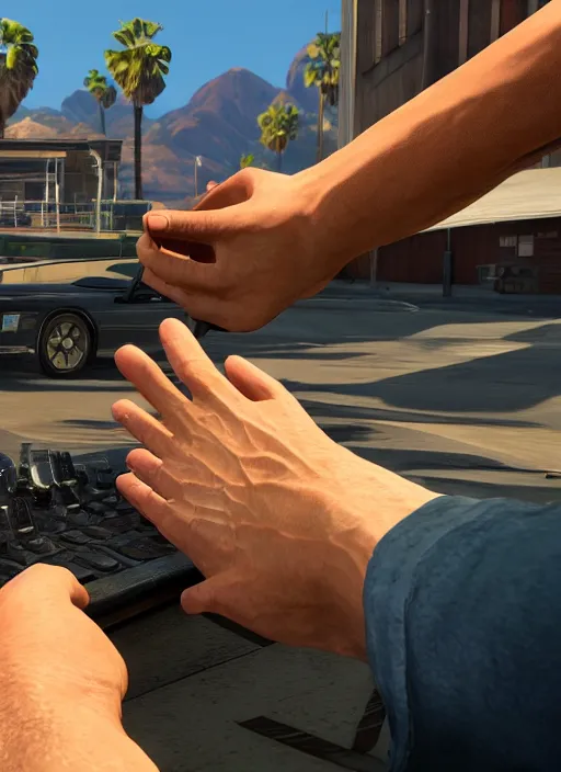 Image similar to A feet big toe as a grand theft auto 5 loading screen, very detailed, soft lighting, intricate, high resolution