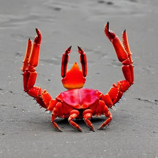 Prompt: prank crab to scare your girlfriend with