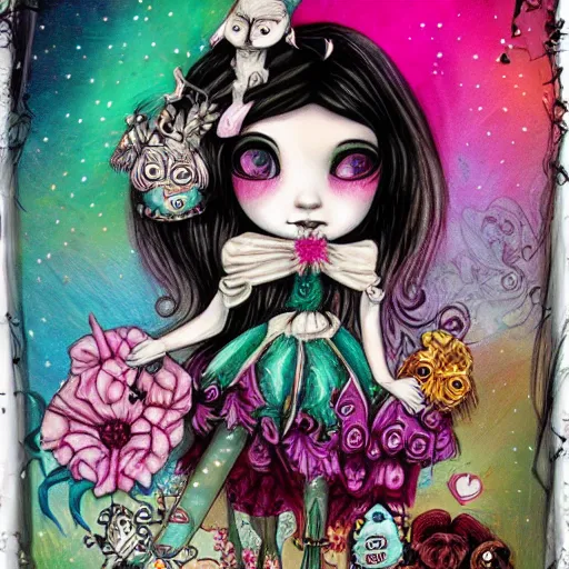 Prompt: artwork in the style of Jasmine Becket-Griffith