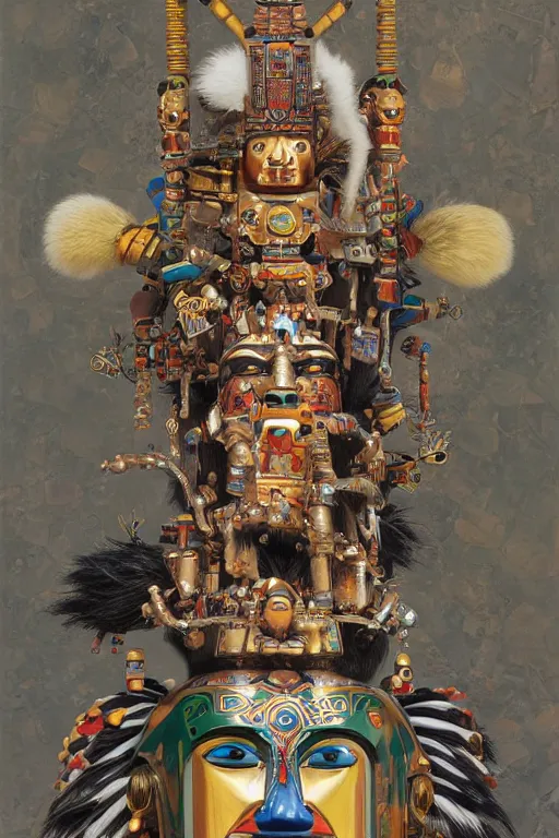 Prompt: Hopi kachina, Warhammer, highly detailed, artstation, illustration, art by Gustav Klimt and Range Murata and Ilya Kuvshinov and Sakimichan