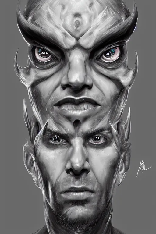 Prompt: man with seven eyes | digital painting | highly detailed | artgerm
