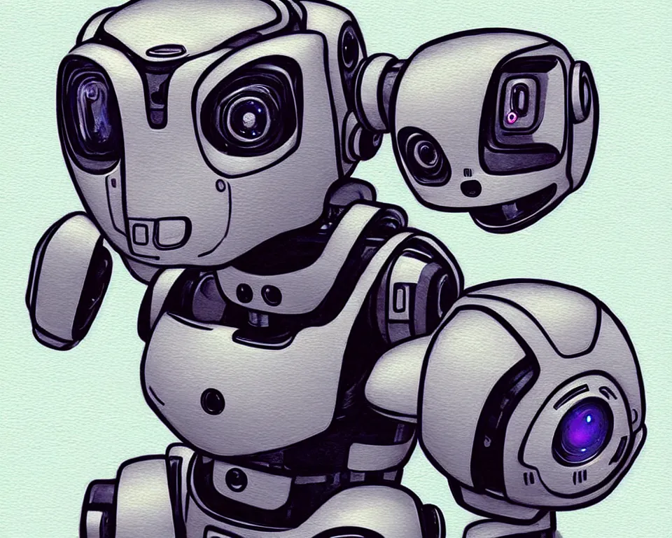 Image similar to a ( ( ( ( ( ( ( cute robot puppy cyborg ) ) ) ) ) ) ) illustration by greg rutowski!!!!!!!!!!!!!!!