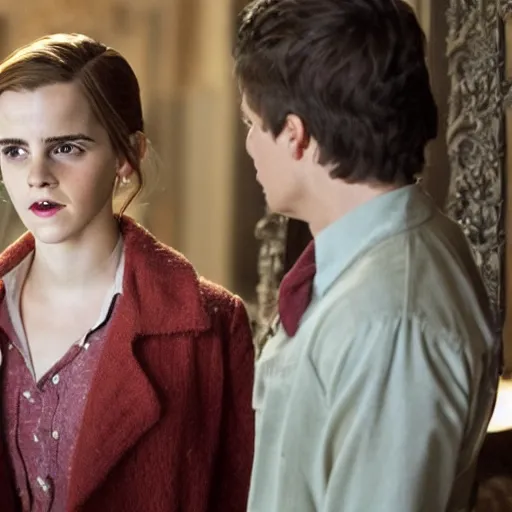 Prompt: Still of Emma Watson as Scarlett Witc, Ketner, Jeremiah