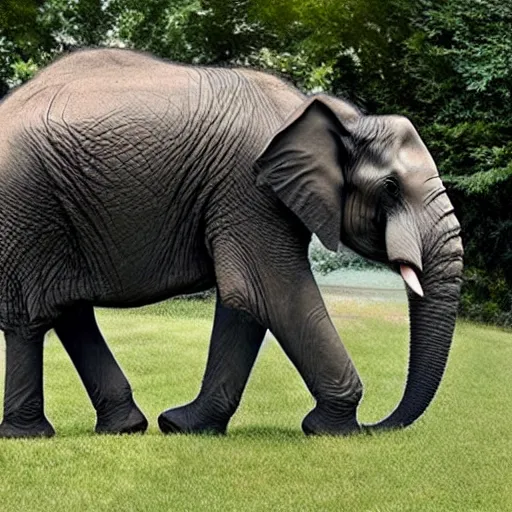 Image similar to elephant unicorn hybrid.