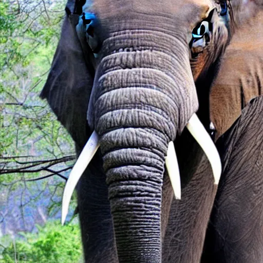 Prompt: hairy asian mammoth elephant