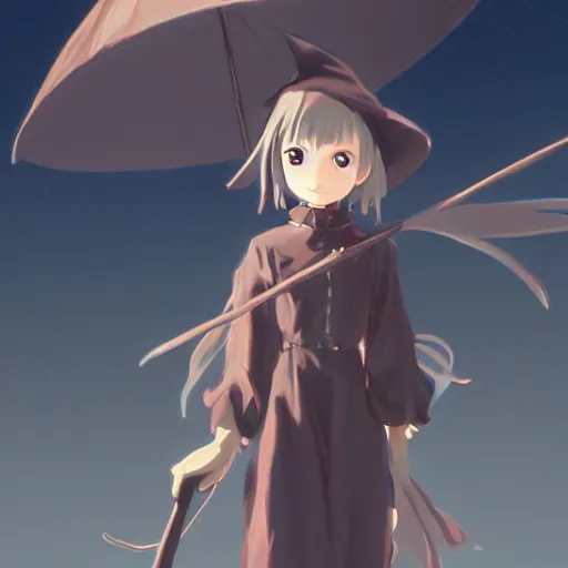 Prompt: full body character concept art, anime key visual of a little witch with big googles, delicate features finely detailed perfect face, gapmoe yandere grimdark, trending on pixiv fanbox, painted by greg rutkowski makoto shinkai takashi takeuchi studio ghibli - n 9