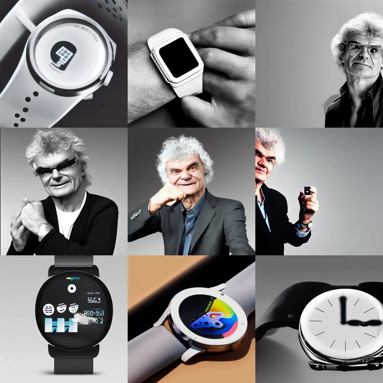 Prompt: hartmut esslinger vision of a smart watch