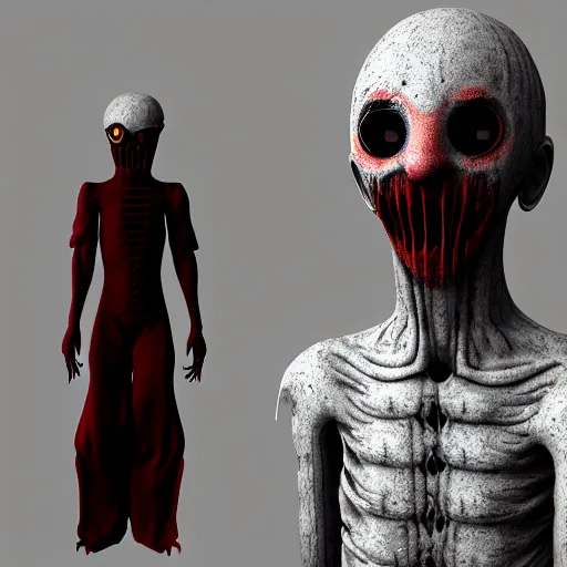 Image similar to SCP character model, scary, creepy, ominous, horror, fairies, fairy, 3D character model, 8k