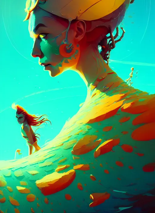 Image similar to naturepunk master of oceans and wind water and boats, beautiful detailed realistic cinematic character concept fashion portrait, hi - fructose art magazine, by anton fadeev and paul lehr and david heskin and josan gonzalez, 8 k