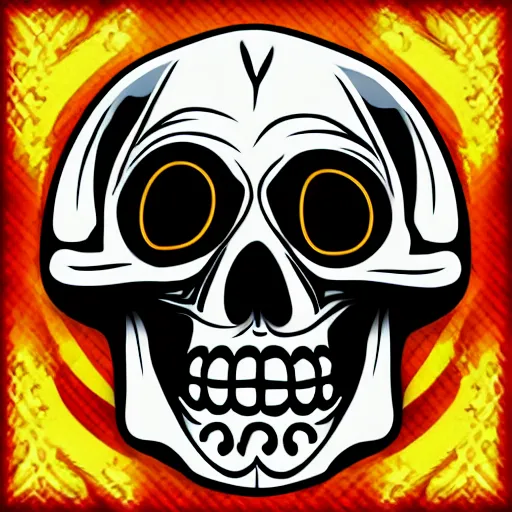 Image similar to skull icon