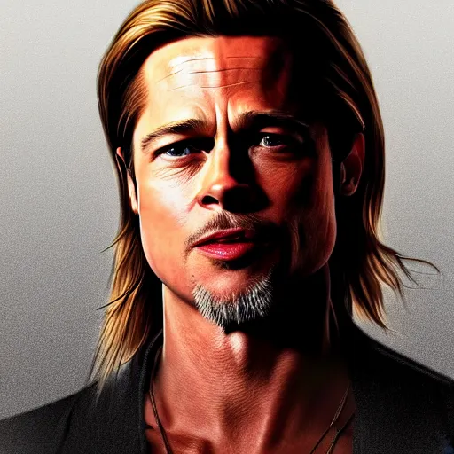 Prompt: brad pitt as a ghost, 8 k, trending on artstation