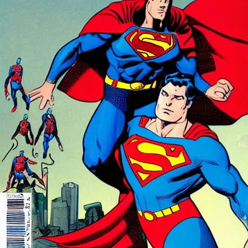 Image similar to Superman being a jerk, comic book cover, detailed, 4k