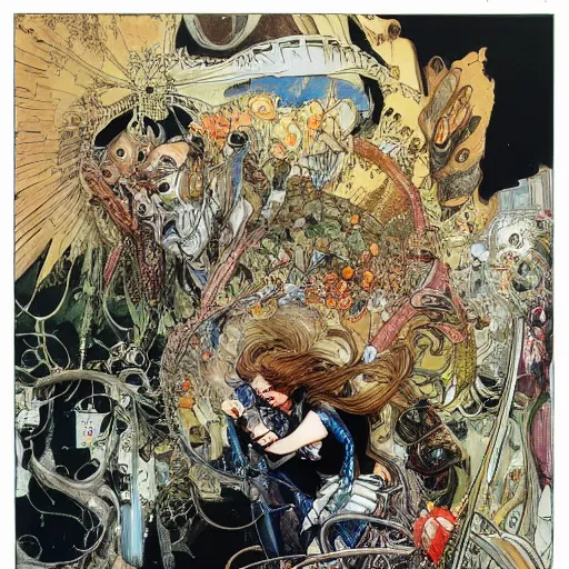 Prompt: artwork by Michael Kaluta