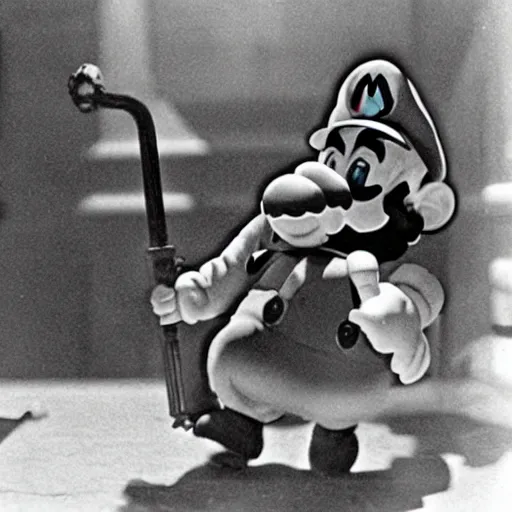 Image similar to Nintendo Mario war crimes trial historical archive photography Smithsonian