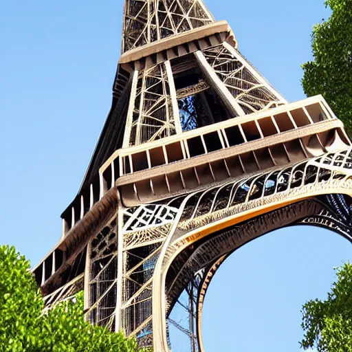 Prompt: a house in the style of the Eiffel Tower