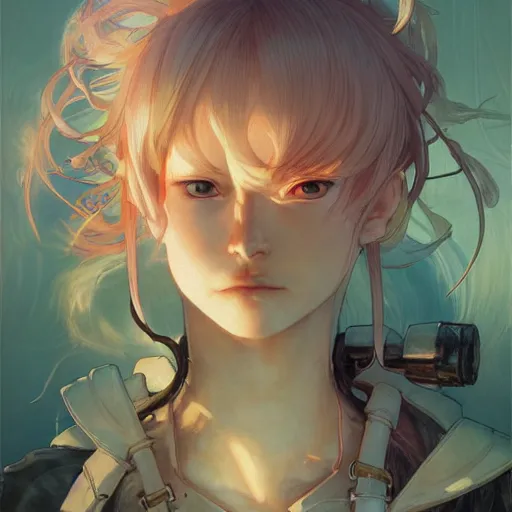 Image similar to prompt : ragnarok online portrait soft light painted by james jean and katsuhiro otomo and erik jones, inspired by akira anime, smooth face feature, intricate oil painting, high detail illustration, sharp high detail, manga and anime 1 9 9 9