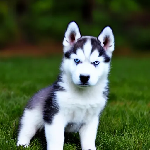 Image similar to High definition photo of husky puppies, 8k resolution, award winning, cute, nature photography