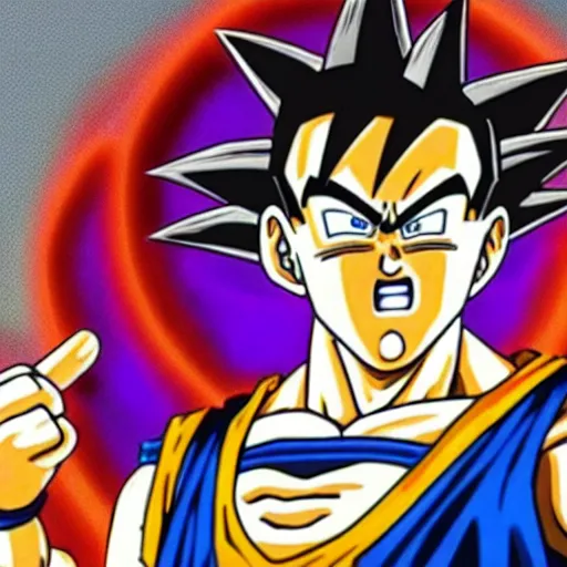 Image similar to Jeremy Clarkson in Dragon Ball Z style