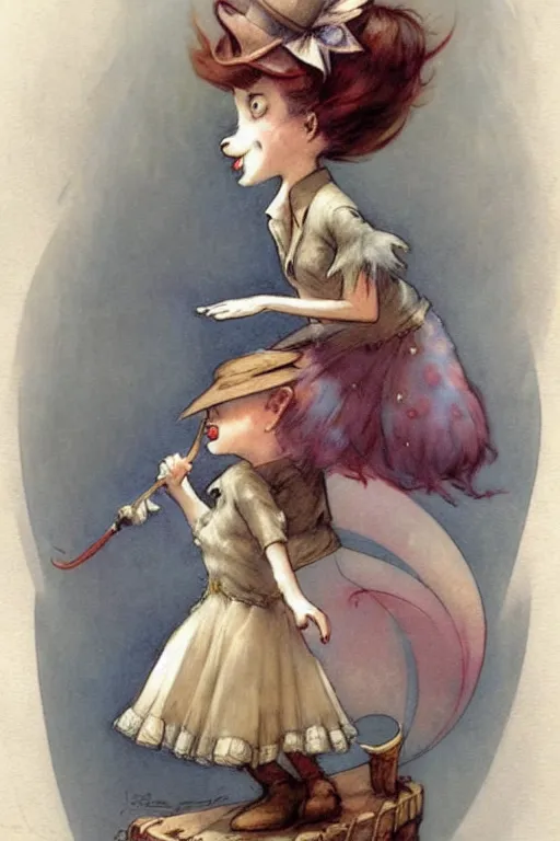 Image similar to (((((1950s fairy tale circus . muted colors.))))) by Jean-Baptiste Monge !!!!!!!!!!!!!!!!!!!!!!!!!!!