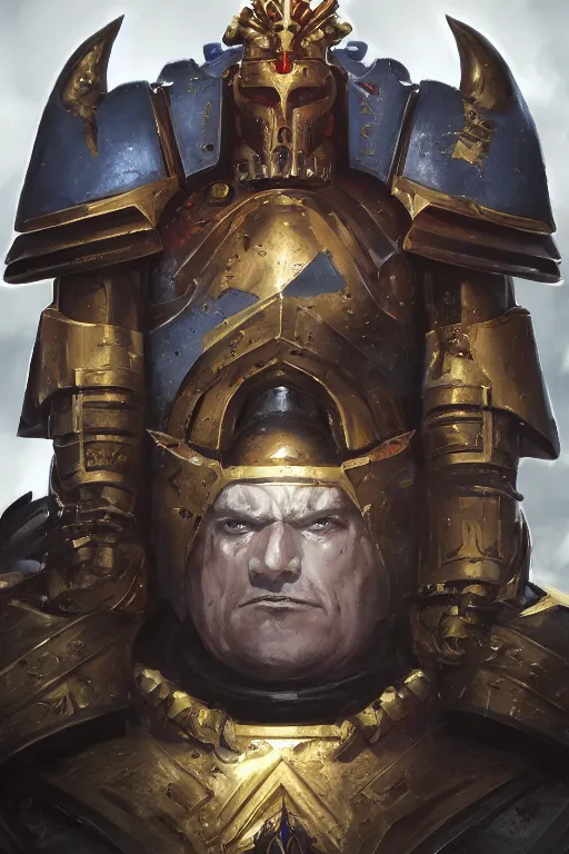 Image similar to queen portrait heros warhammer 4 0 k horus heresy fanart - the primarchs emperor by johannes helgeson animated with vfx concept artist & illustrator global illumination ray tracing hdr fanart arstation zbrush central hardmesh 8 k octane renderer comics stylized