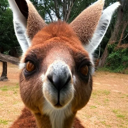 Prompt: kangaroo wearing a bonnet