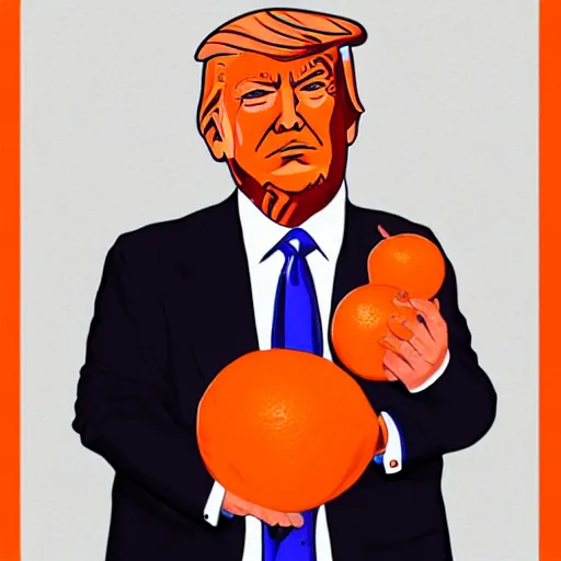 Image similar to trump as a orange