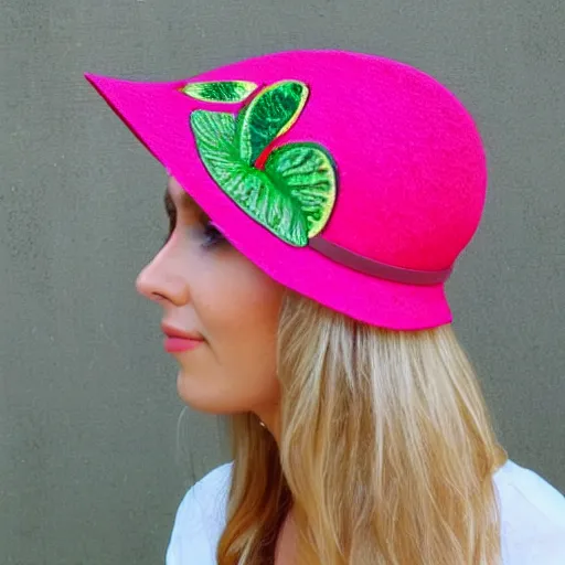 Image similar to tropic hat with all kinds of fruits