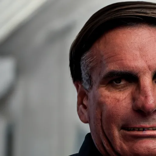 Image similar to Jair Bolsonaro evil 50mm portrait