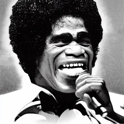 Prompt: planet Saturn as James brown