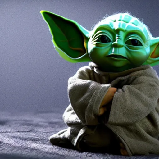 Image similar to beautiful giant marijuana bud as a baby yoda, weta 8 k hyper realistic detailed cinematic still