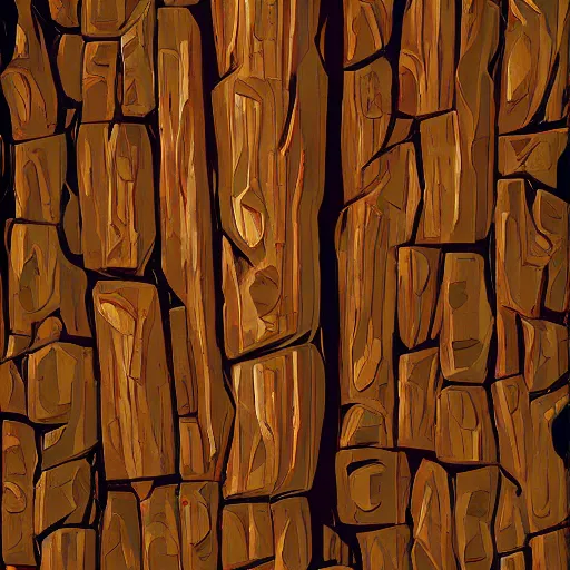 Image similar to digital painted stylized wood texture by james gilleard, painterly, digital art, artstation,