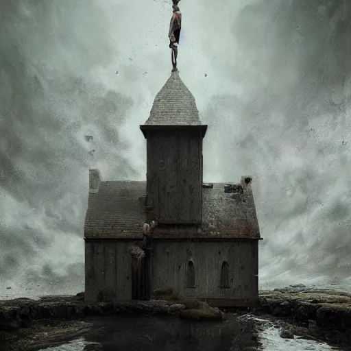 Image similar to michal karcz dark surrealism painting., detailed, elegant, intricate, 4 k, renaissance painting