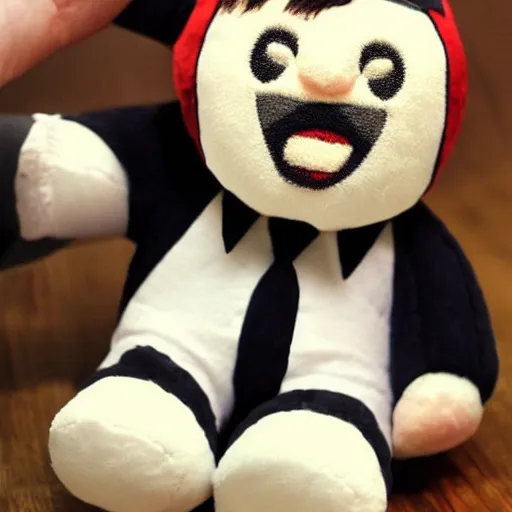 Image similar to cute plush of Adolf Hitler