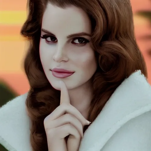 Image similar to Lana del rey in a hand cream commercial, photorealistic, detailed, studio