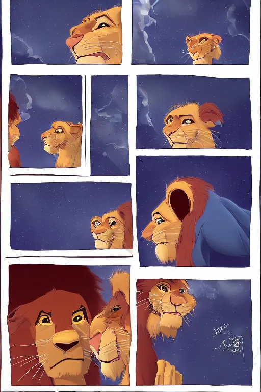 Prompt: joe biden greets simba from lion king, symmetry, awesome exposition, very detailed, highly accurate, 8 k, furry