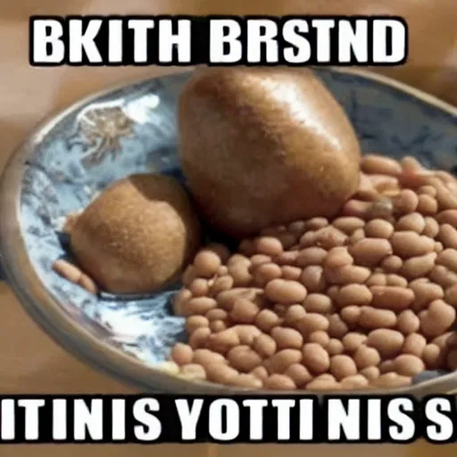 Image similar to meme about british people eating beans