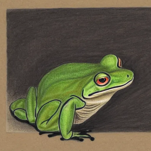 Image similar to drawing of a frog, ito jakuchu