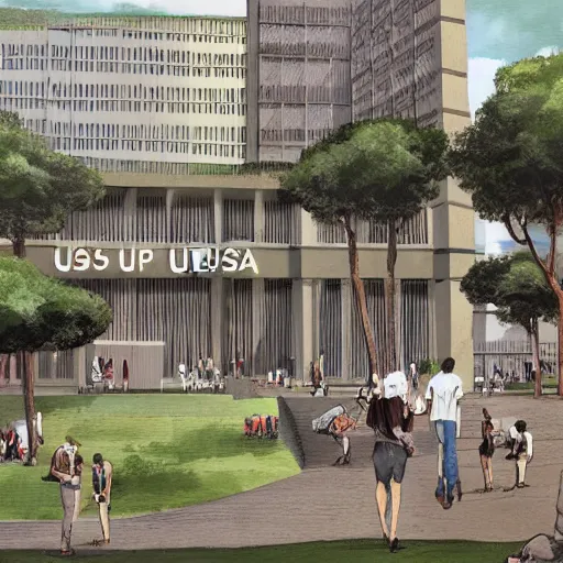 Image similar to usp universidade de sao paulo university of sao paulo, concept art, illustration