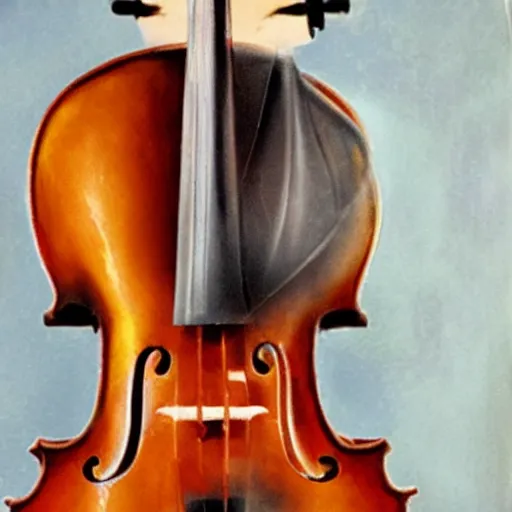 Image similar to cocnert for cello and atomic bomb