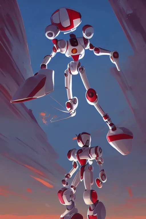 Image similar to metabots medabots medarotto medarot robot minimalist comics, behance hd by jesper ejsing, by rhads, makoto shinkai and lois van baarle, ilya kuvshinov, rossdraws global illumination ray tracing hdr radiating a glowing aura