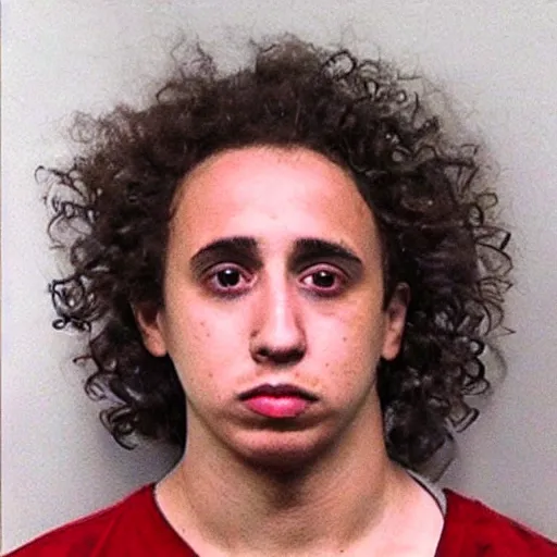 Prompt: luisito comunica mugshot