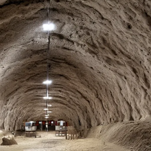 Prompt: underground salt mine