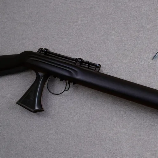 Prompt: minimalist lever action rifle