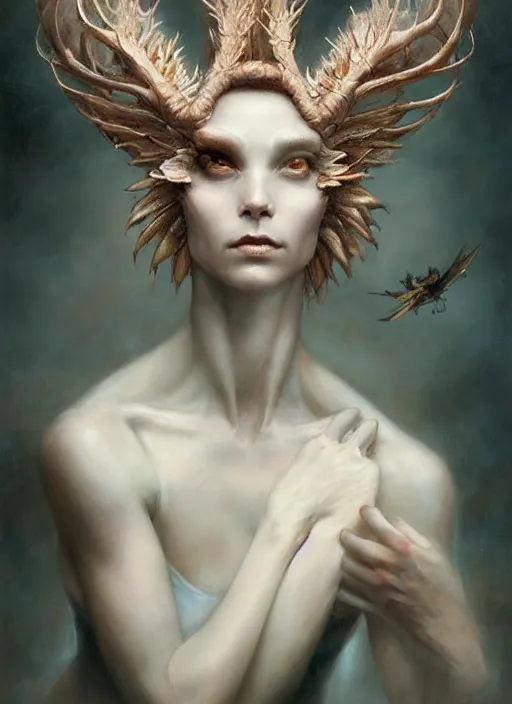 Image similar to ultra realistic, beautiful prima ballerina, in the style of peter mohrbacher by weta digital and beth cavener, thorns, high face symmetry, intricate, masterpiece, award winning, high face symmetry, intricate