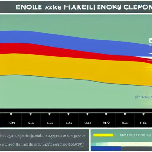 Image similar to a Sankey Chart showing household energy consumption