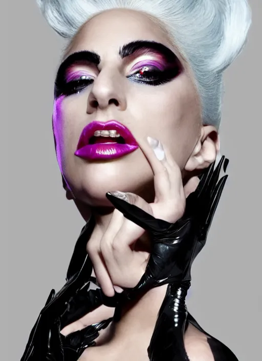 Image similar to lady gaga by nick knight, born this way, born this way album, red weapon 8 k s 3 5, cooke anamorphic / i lenses, highly detailed, cinematic lighting