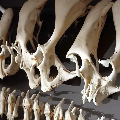 Image similar to a scientific display of a cow skull