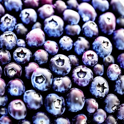 Image similar to artistic render of closeup of a detailed blueberry bush in a nordic forest. Digital art. 4K. Unreal engine. Trending on artstation.