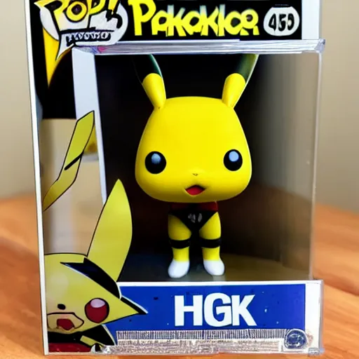 Image similar to pikachu as a funko pop. high fidelity photograph